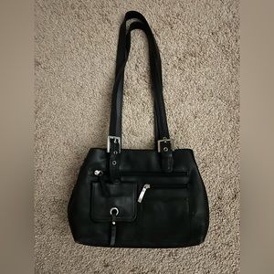 Stone and Company, shoulder bag, charcoal black